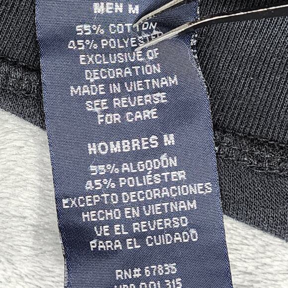 Nautica Pants Mens M Black Pull On Jogger Casual Athleisure Back Zip Pocket - Picture 6 of 13